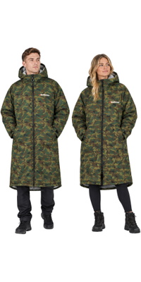 2026 Northcore Beach Basha Sport Long Sleeve Changing Robe / Poncho NOCO24N - Camo