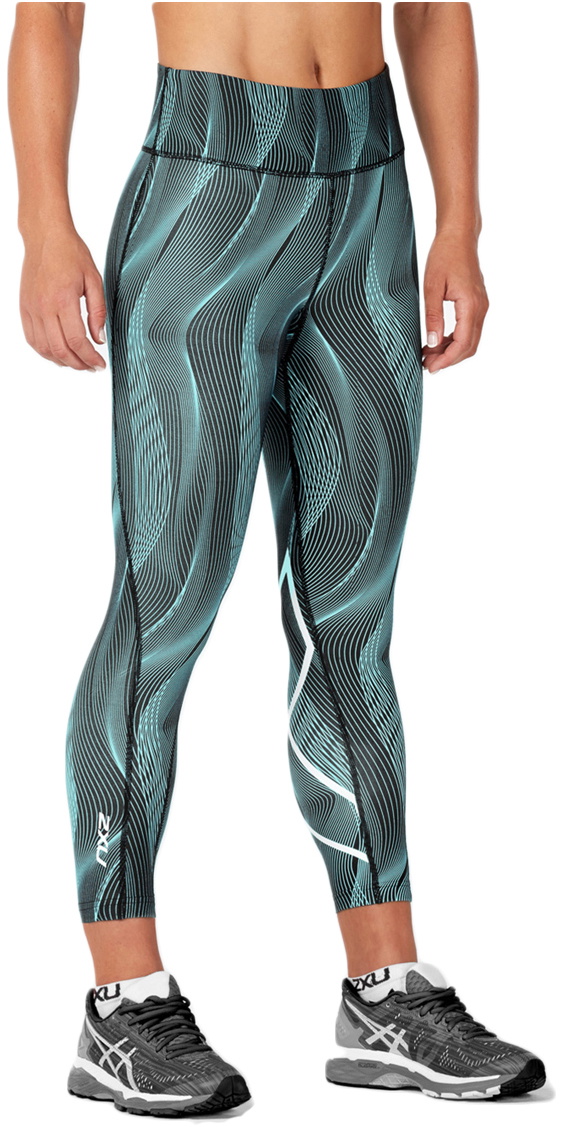 2XU Womens Mid-Rise Print 7/8 