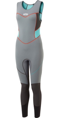 2024 Gill Womens Zenlite 2mm Flatlock Skiff Wetsuit 5002W - Steel Grey