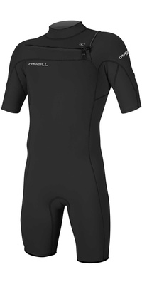 2026 ONeill Mens Hammer 2mm Chest Zip Shorty Wetsuit 4927 - Black