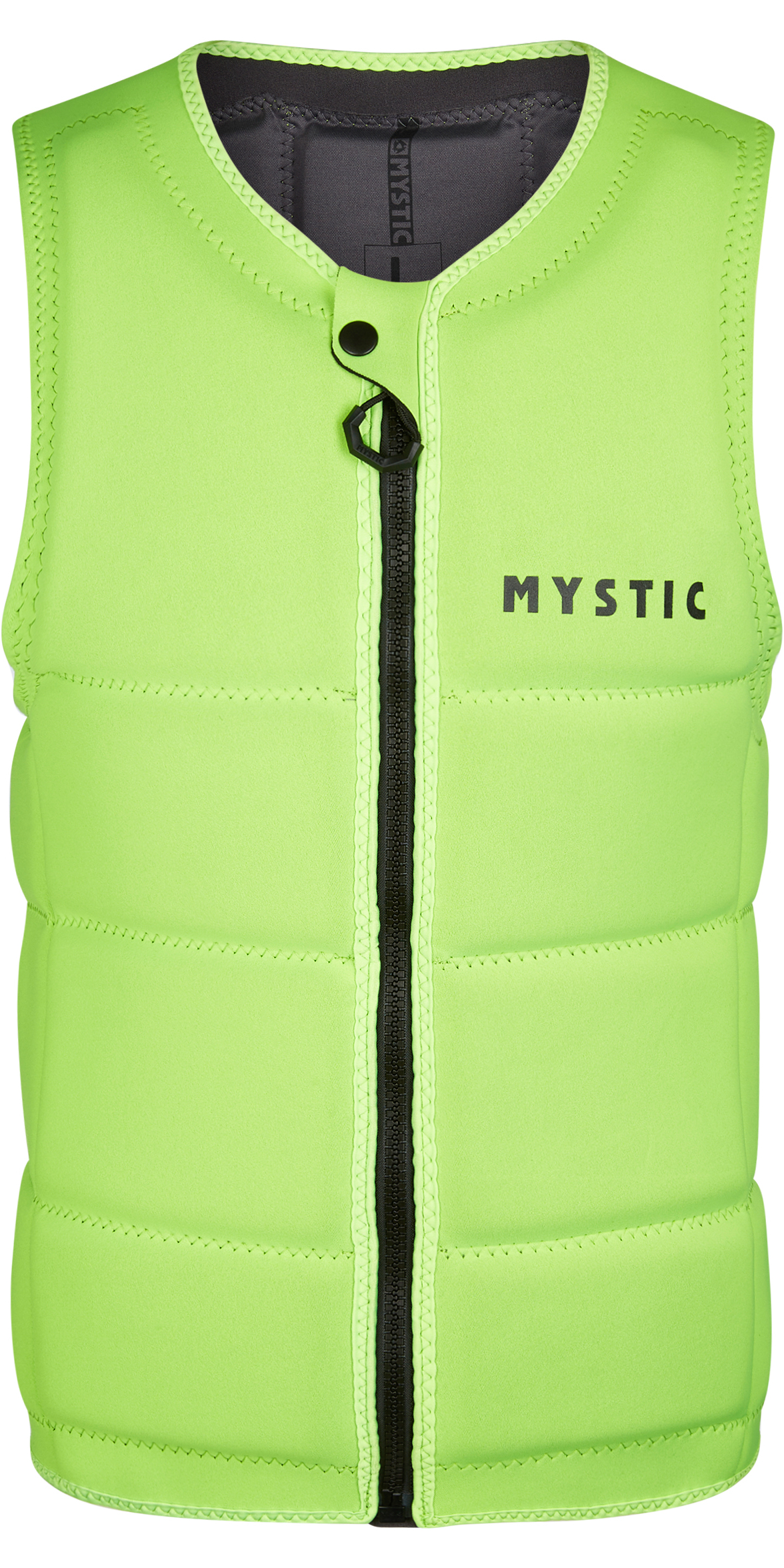 2024 Mystic Mens Brand Front Zip Wake Impact Vest 200183 - Flash Yellow -  Boardsports