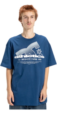 2026 DC Shoes Mens Slathletic Tee EDYZT04364 - Estate Blue