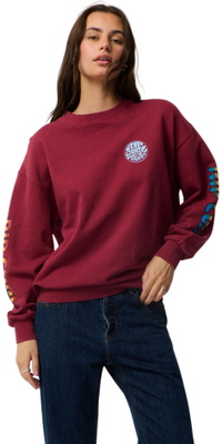 2026 Rip Curl Womens Stephanie Gilmore Heritage Oversized Fleece 0EJWFL - Plum