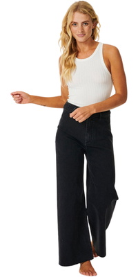 2026 Rip Curl Womens Holiday Denim Jeans 01YWPA - Washed Black