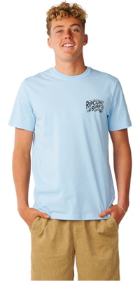 2026 Rip Curl Mens Streamline Crafted T-Shirt 13OMTE - Blue Bell
