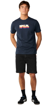 2026 Rip Curl Mens Streamline Like Mumma T-Shirt 13SMTE - Dark Navy