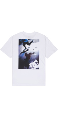 2026 DC Shoes Mens Pushing Forward T-Shirt EDYZT04500 - White