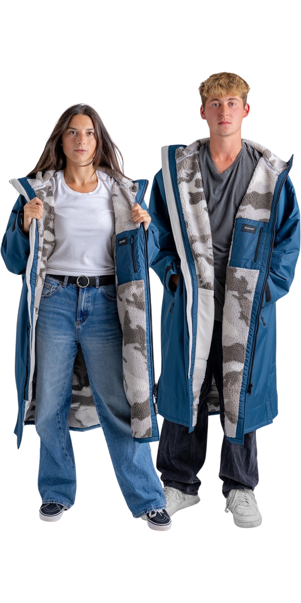 2026 Dryrobe Advance Long Sleeve Changing Robe DALSV3 - Deep Sea Blue ...