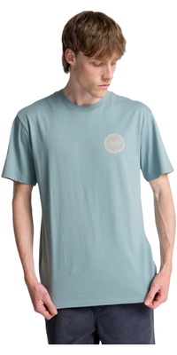 2026 Billabong Mens Crayon Wave T-Shirt EBYZT00525 - Washed Blue