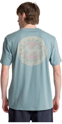 2026 Billabong Mens Crayon Wave T-Shirt EBYZT00525 - Washed Blue