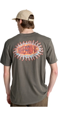 2026 Billabong Mens Burn Out T-Shirt EBYZT00505 - Pewter