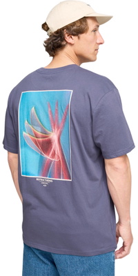 2026 Billabong Mens Flower Premium T-Shirt 24A521620 - Vintage Indigo