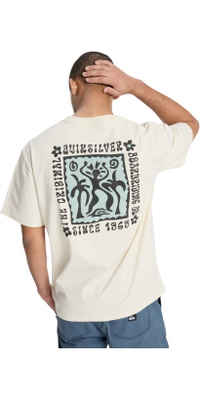 2026 Quiksilver Mens Serenity Splash T-Shirt EQYZT08300 - Bone White