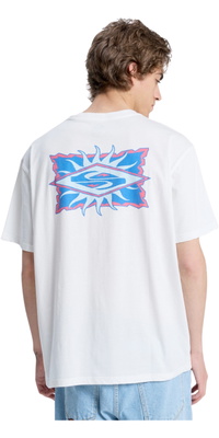 2026 Quiksilver Mens EV Starfish Stamp T-Shirt EQYZT08284 - Snow White