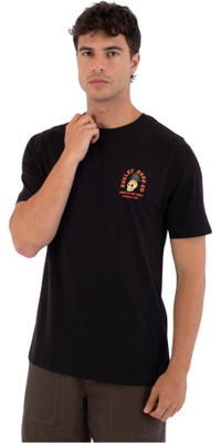2026 Hurley Mens Printing Press Berjim T-Shirt MTSEUED0001 - Black