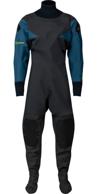 2026 Typhoon Hypercurve 2.0 Back Entry Drysuit With Fabric Socks 100209 - Teal / Grey