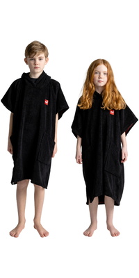 2026 Red Paddle Co Junior Towelling Poncho Change Robe 002-009-006-0382- Stealth Black