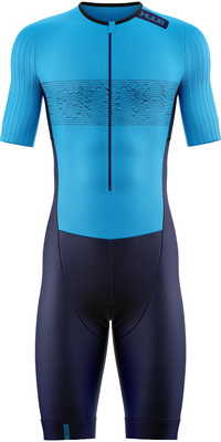 2026 HUUB Mens Contour Tri Suit CONTSBN - Blue / Navy