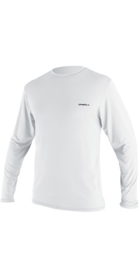 2026 O'Neill Mens Basic Skins Long Sleeve Sun Shirt 5719 - White