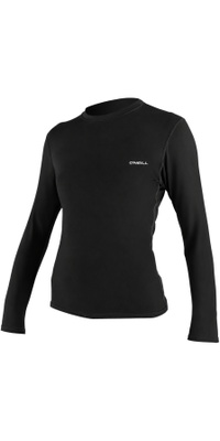 2026 ONeill Womens Basic Skins Long Sleeve Sun Shirt 5720 - Black