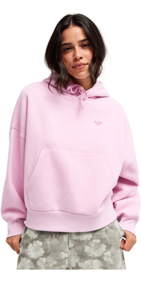 2026 Roxy Womens Skyflare Oversized Hoodie ERJFT05136 - Pink Lavender