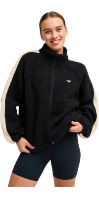 2026 Roxy Womens Boundless Spirit Solid Zip Sports Fleece ERJPF03261 - Anthracite