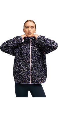 2026 Roxy Womens Waves Of Warmth Zippered Sports Fleece ERJPF03262 - Twilight Purple