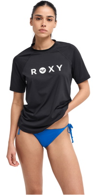 2026 Roxy Womens Essential Short Sleeve Rash Vest ERJWR03879 - Anthracite