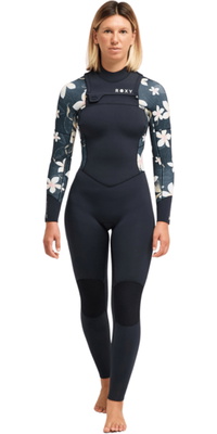 2026 Roxy Womens Swell Natural 5/4mm Chest Zip Wetsuit 26BW213510 - Hibiscus Real