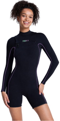 2026 Roxy Womens Elite Xtra Stretch 2mm Chest Zip Long Sleeve Spring Wetsuit 26BW243501 - Dahlia