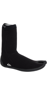 2026 Quiksilver Mens Highline 3mm Split Toe Sock Boot 25AW193504 - Black