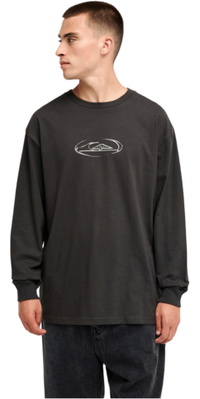 2026 Quiksilver Mens Crystal Long Sleeve T-Shirt EQYZT08451 - Tarmac