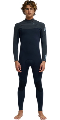 2026 Quiksilver Mens Everyday Sessions 4/3mm Chest Zip Wetsuit 25AW213512 - Black Heather