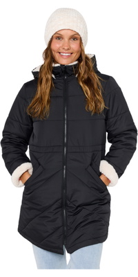 2026 Rip Curl Womens Anti-Series Anoeta Long Line Jacket 03PWJA - Washed Black