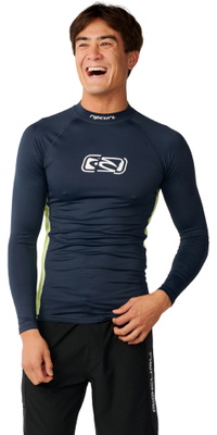 2026 Rip Curl Mens Archive UPF Perf Long Sleeve Rash Vest 181MRV - Dark Navy