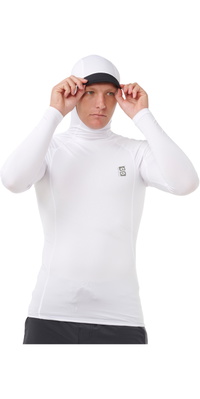 2026 Rip Curl Mens S-Series UPF Perf Long Sleeve Hooded Rash Vest 18CMRV - White