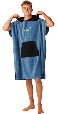 2026 Rip Curl Mens Logo Hooded Towel 00GMTO - Bluefin
