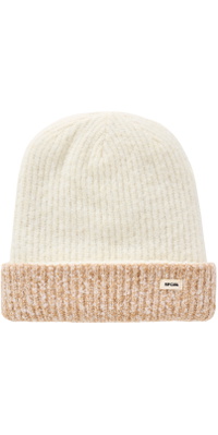2026 Rip Curl Womens 2 Tone Reg Revo Beanie 02MWHE - Off White / Tan