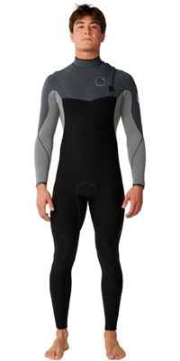 2026 Rip Curl Mens Flashbomb Pro 4/3mm Zip Free Wetsuit 17FMFS - Charcoal Grey