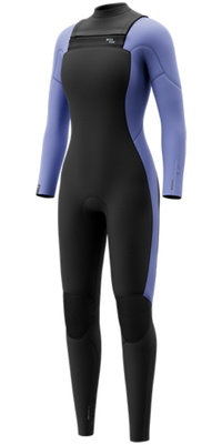 2026 Mystic Womens Haven 4/3mm Double Chest Zip Wetsuit 35000.270046 - Iris Blue