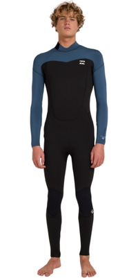 2026 Billabong Mens Absolute Core 3/2mm Back Zip Wetsuit ABYW100287 - Dark Denim