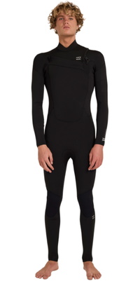 2026 Billabong Mens Absolute Core 3/2mm Chest Zip Wetsuit ABYW100293 - Black