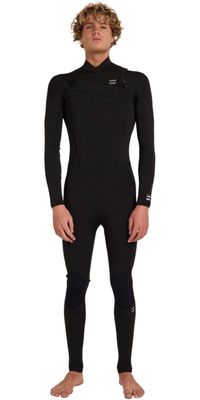 2026 Billabong Mens Absolute Core 4/3mm Chest Zip Wetsuit ABYW100294 - Black