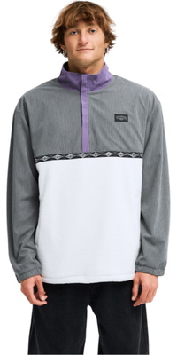 2026 Billabong Mens Space Lobster Half Zip Fleece EBYPF03004 - Grape Leaf