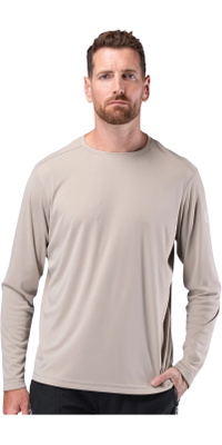 2026 Zhik Mens UVActive Long Sleeve Tech Top ATP-0071-M-STN - Stone