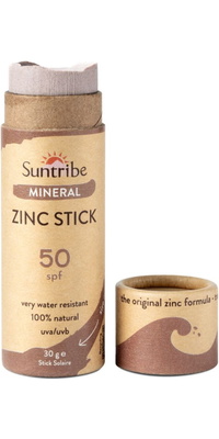 2026 Suntribe Organic Mineral Zinc Sun Stick SPF 50 STZS - Mud Tint