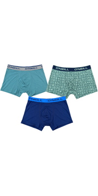 2025 ONeill Mens Boxer Bricks 3-Pack 203021152 - Bricks Hydro Medieval Blue