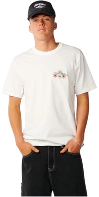 Rip Curl Mens Hazed & Tubed T-Shirt 131MTE - Bone