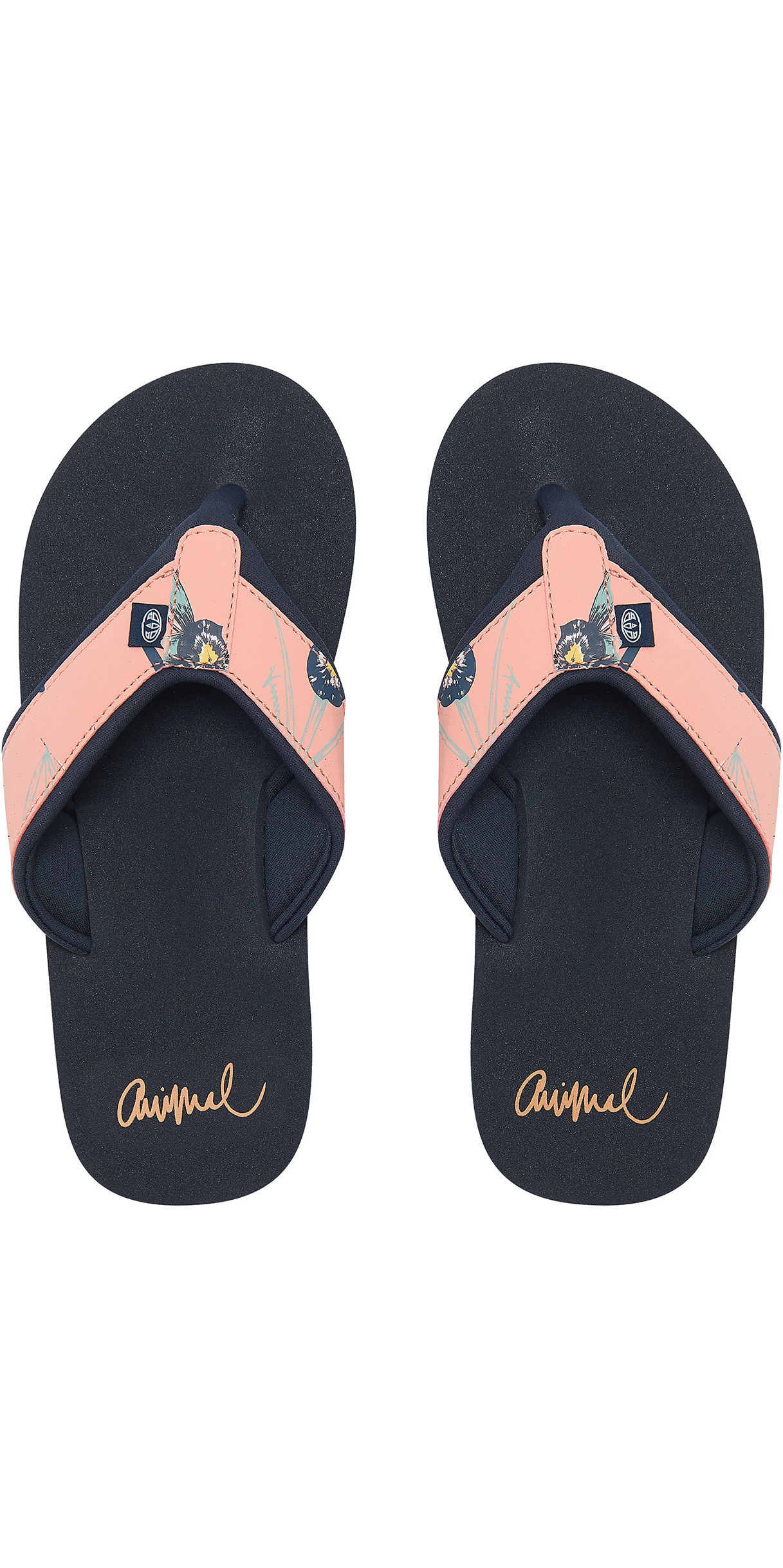 animal swish flip flops size 6