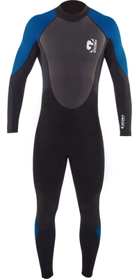 2026 Gul Junior G-Force 3mm Back Zip Flatlock Wetsuit GF1307-B7 - Black / Zafir